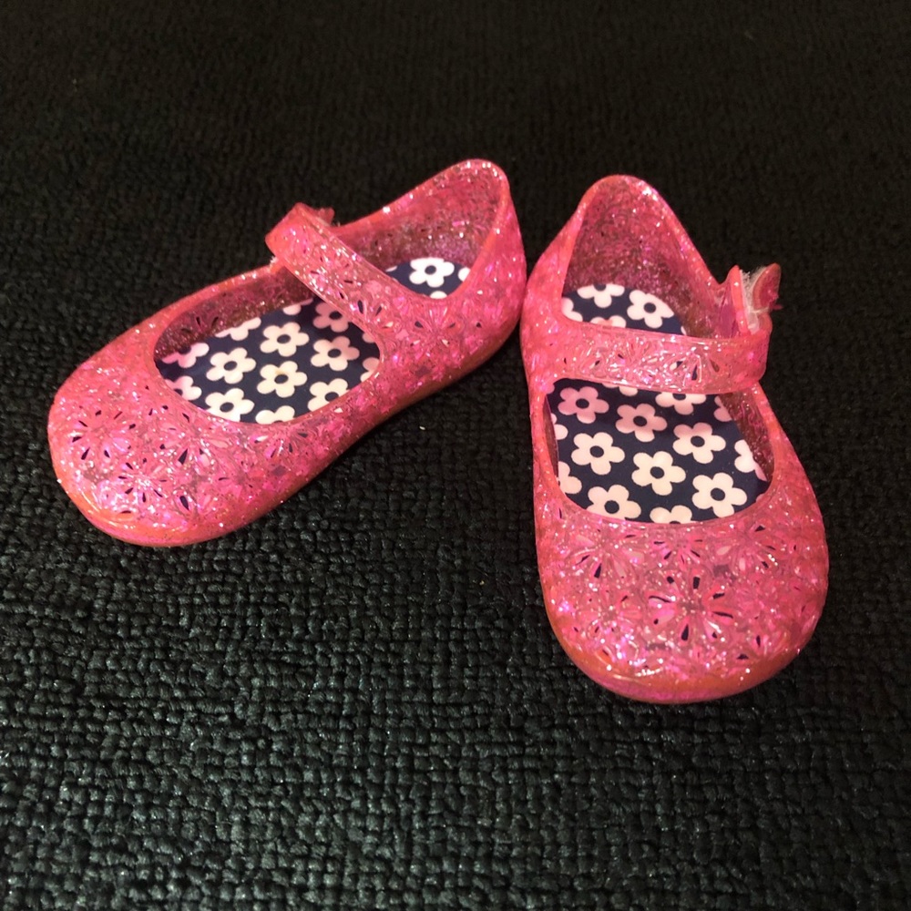 Pink Jelly Glitter Shoes